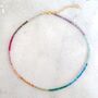 11:11 Rainbow Gemstone Intention Necklace, thumbnail 2 of 10