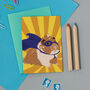 Superhero Guinea Pig Wrapping Paper, thumbnail 2 of 2