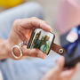 Anniversary Personalised Leather Eight Photo Mini Book Keyring With Hot Stamped Initials, Name Or Date, thumbnail 8 of 12