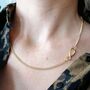 Infinity Curb Chain Necklace, thumbnail 2 of 7