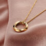 Personalised Forever Circle Birthstone Necklace, thumbnail 2 of 5
