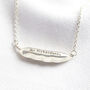 Personalised Sterling Silver Peas In A Pod Necklace, thumbnail 8 of 9