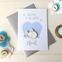 Personailsed New Baby Boy Card, thumbnail 2 of 4