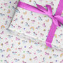 Unicorn Kids Wrapping Paper Roll Or Folded, thumbnail 2 of 4