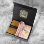 Mens Luxury Pastel Peach Floral Tie Gift Box Set, thumbnail 1 of 4