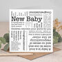 New Baby Card For Boy Or Girl, thumbnail 1 of 5