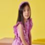 Pinko Girls Cotton Dress With Matching Hairband, thumbnail 2 of 7
