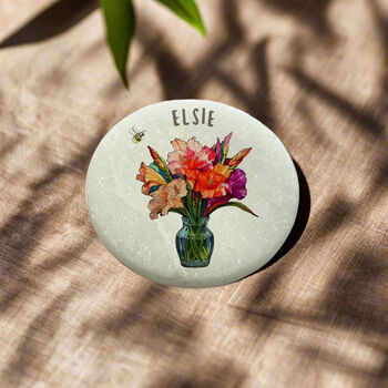 Gladioli Birth Flower Marble August, 2 of 3
