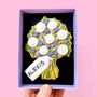 Personalised Floral Bouquet Letterbox Cookie, thumbnail 1 of 3