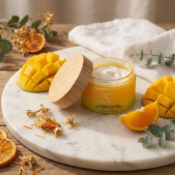Organic Mango And Orange Body Cream, 2 of 5