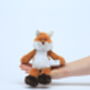 Woodland Fox Soft Toy With Engraved Heart, thumbnail 7 of 8