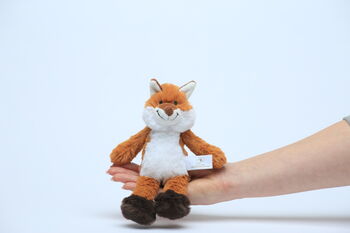 Woodland Fox Soft Toy With Engraved Heart, 7 of 8