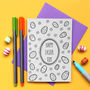 Personalised Easter Colouring In Card, thumbnail 2 of 2