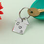 Personalised Housewarming Gift Couples New Home Keyring, thumbnail 3 of 7