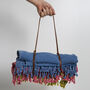 Cotton Beach Towel And Carrier Strap Gift For Mothers, thumbnail 7 of 9