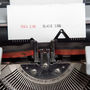 Personalisable New Baby Stork Typewriter Art Print, thumbnail 10 of 12