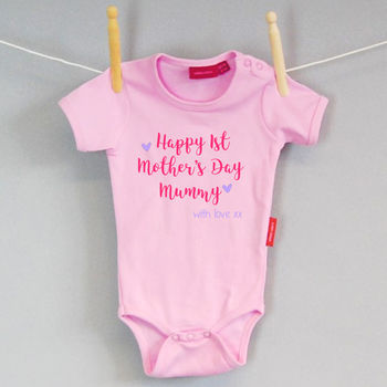 Personalised 1st Mother's Day Babygrow, 2 of 6
