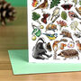 Hedgerow Wildlife Of Britain Greeting Card, thumbnail 7 of 8