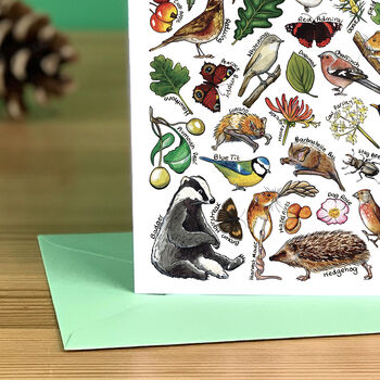 Hedgerow Wildlife Of Britain Greeting Card, 7 of 8