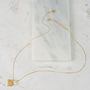 Monogram Gold Vermeil Necklace With Birthstone, thumbnail 10 of 11