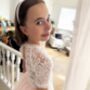 Bonnie In Baby Pink Party Dress Or Flower Girl Dress, thumbnail 2 of 10
