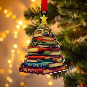 Book Christmas Tree Decoration, 7 of 9