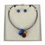 Coloured Resin Shapes Necklace And Earrings Set, thumbnail 2 of 3