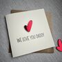 I Love You Daddy Mirror Acrylic Heart Birthday/Father's Day Card, thumbnail 3 of 5