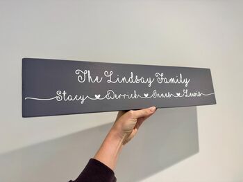 Our Family Wooden Sign, 4 of 7