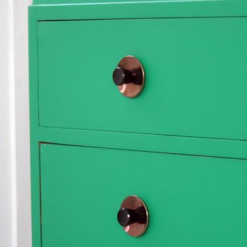 Painted Chest Of Drawers With Copper Handles, 3 of 4
