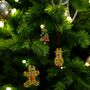 Lego Compatible Gold Tiny Christmas Tree Decoration Set Of Three, thumbnail 3 of 7