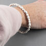 Silver Pebble Bangle Bracelet, thumbnail 3 of 8