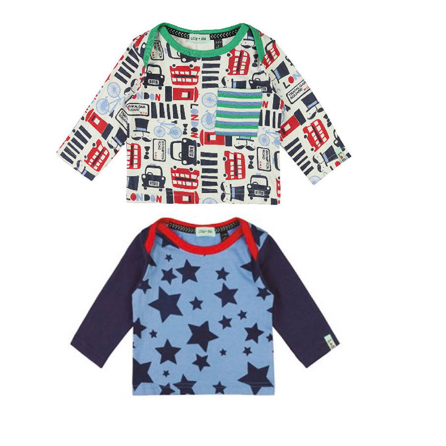 Two Pack Baby Boys Tops By Award Winning Lilly + Sid ...
