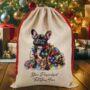 Personalised French Bulldog In Christmas Lights, thumbnail 11 of 11