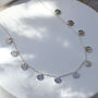 18ct Gold Plated Silver Or Silver Sequin Necklace, thumbnail 2 of 7