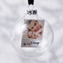 Personalised Photo Baby's First Christmas Bauble, thumbnail 3 of 3