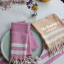 Personalised Handwoven Pure Cotton Kitchen Apron, thumbnail 7 of 12