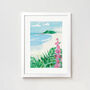 Porthmeor From The Coast Path Print By Gill Wild, thumbnail 1 of 8
