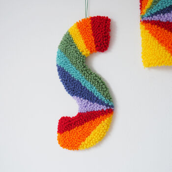 Rainbow Stripe Decorative Letter, 5 of 5