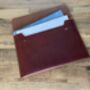 Personalised Spanish Brown Leather A4 Documents Holder, thumbnail 5 of 12