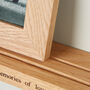 Personalised Oak Shelf With Photo Frame Options, thumbnail 8 of 12