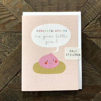 Mini Pink Iced Gem Card, 5 of 5