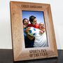 Personalised Sports Oak Photo Frame, thumbnail 3 of 3