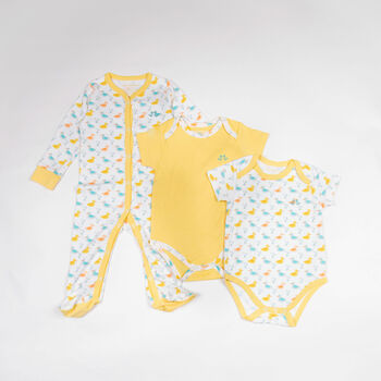 Little Ducks Luxury Sets For Baby In Organic Cotton, 3 of 8