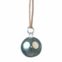 Bola Chime Pregnancy Necklace With Leather Cord, thumbnail 4 of 6