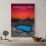 Australian Open Tennis Print Sunset, thumbnail 1 of 2