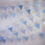 Shades Of Blue Cotton Bunting, thumbnail 1 of 2