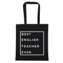 Personalised Best Teacher Ever Tote Bag, thumbnail 3 of 5