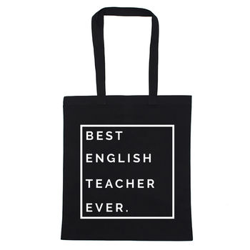Personalised Best Teacher Ever Tote Bag, 3 of 5