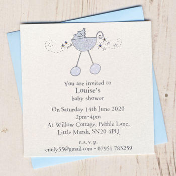 Eight Personalised Baby Shower Invitations, 3 of 4